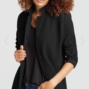 eileen fisher grid jacket